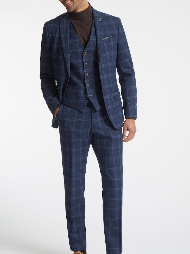 Antique Rogue Blue Hart Tweed Jacket - Image 2 of 5 Antique Rogue Blue Hart Tweed Jacket - Image 2 of 5