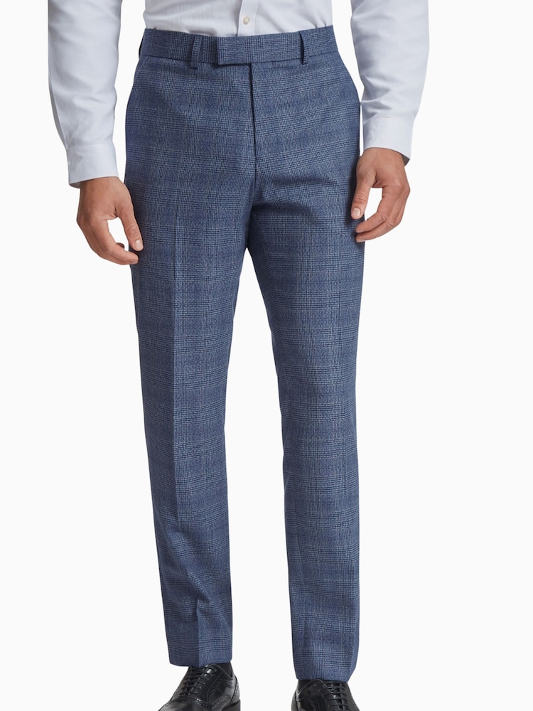 Antique Rogue Blue Dustin Airforce Check Trs Trousers - Image 1 of 3