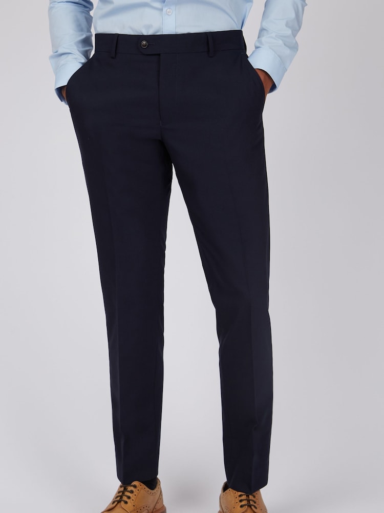 Antique Rogue Blue Curtis Plain Twill Trousers - Image 1 of 3