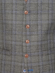 Antique Rogue Grey Overcheck Waistcoat - Image 3 of 3