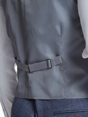 Antique Rogue Blue Dustin Airforce Check Waistcoat - Image 4 of 4