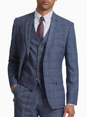 Antique Rogue Blue Dustin Airforce Check Jacket - Image 1 of 6