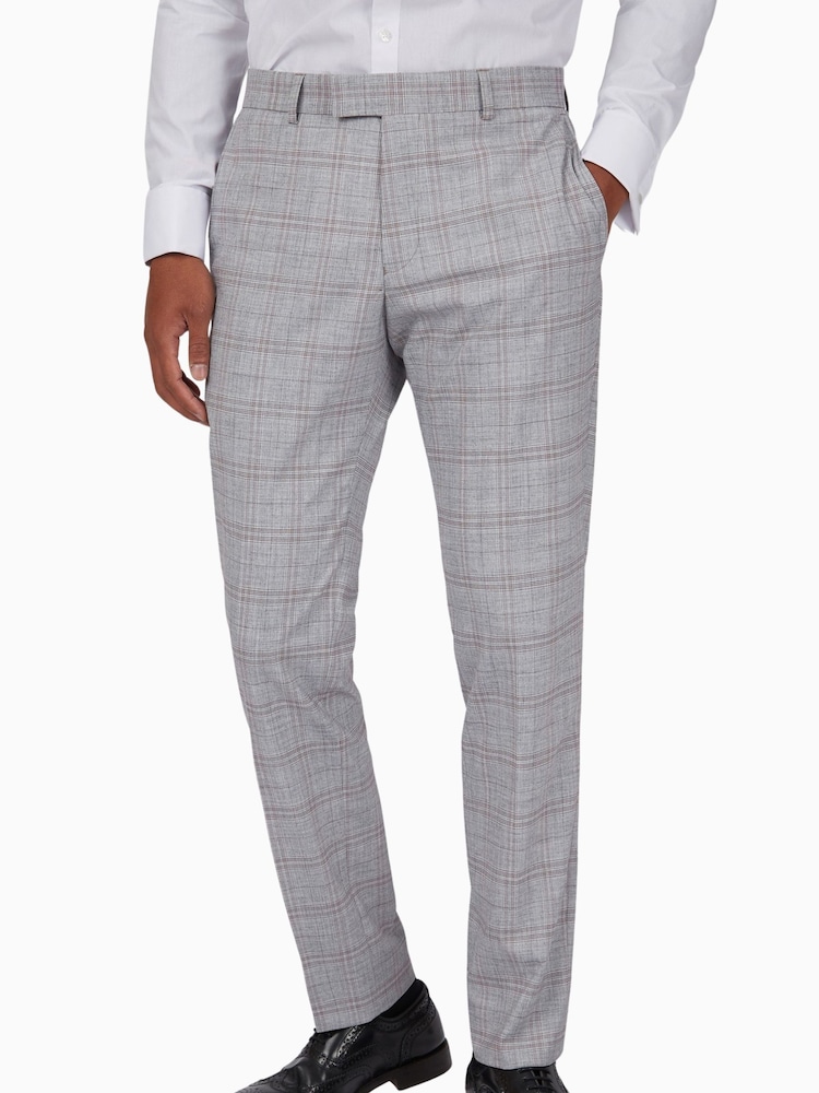 Antique Rogue Grey Check Trousers - Image 1 of 3