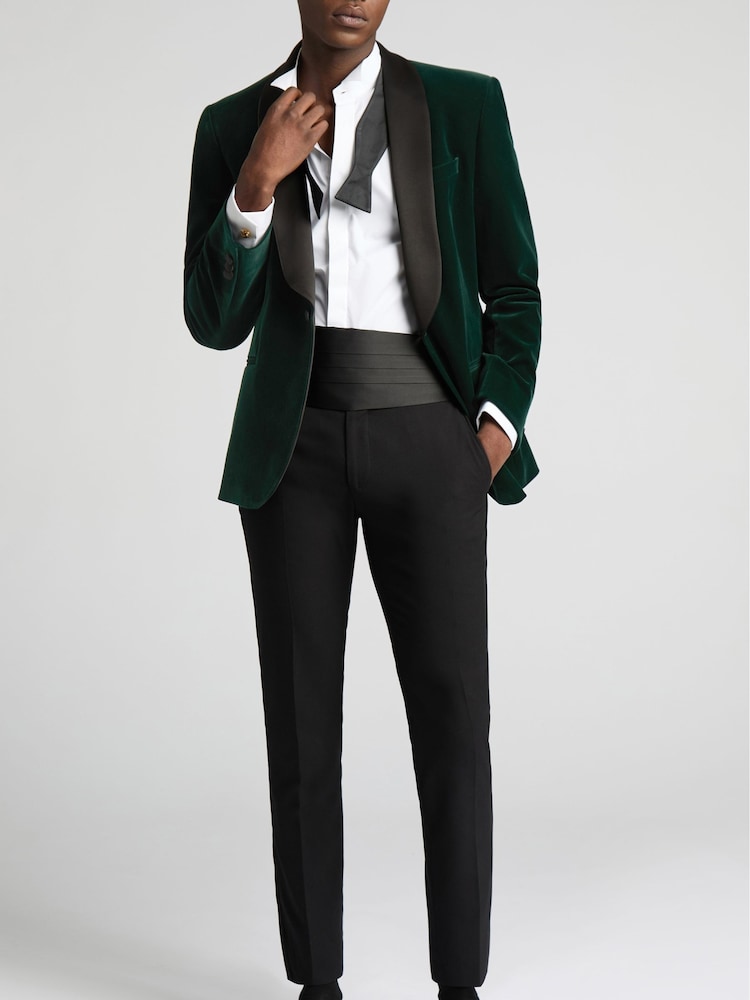 Antique Rogue Green Franklin Emerald Velvet Jacket - Image 4 of 4