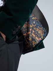 Antique Rogue Green Franklin Emerald Velvet Jacket - Image 5 of 5
