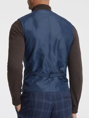 Antique Rogue Blue Hart Tweed Waistcoat - Image 2 of 4