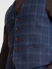 Antique Rogue Blue Hart Tweed Waistcoat - Image 3 of 4