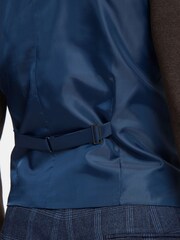 Antique Rogue Blue Hart Tweed Waistcoat - Image 4 of 4