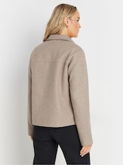 Long Tall Sally Natural Cosy Bomber Jacket - Image 2 of 5