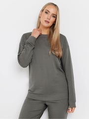 Long Tall Sally Grey Crew Neck Sweatshirt - Image 1 of 5