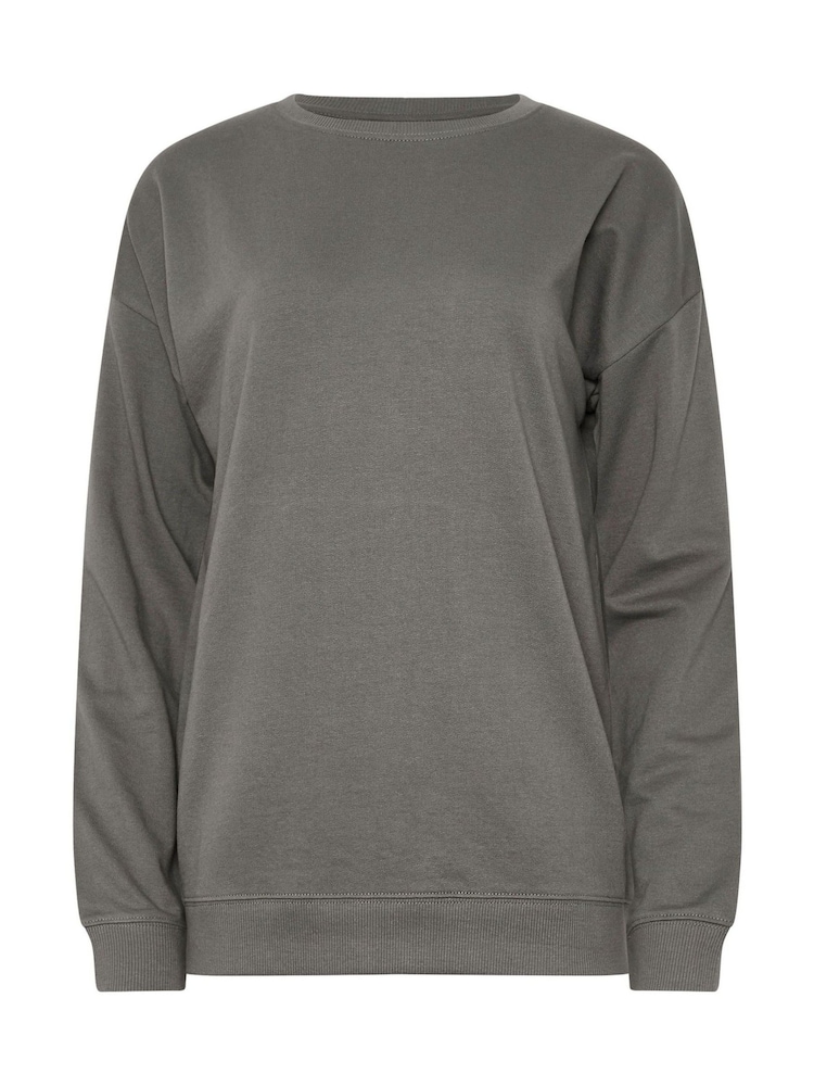 Long Tall Sally Grey Crew Neck Sweatshirt - Image 5 of 5