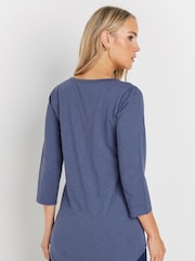 Long Tall Sally Pintuck Henley 100% Cotton Tops 2 Pack - Imagen 4 de 8