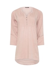 Long Tall Sally Pintuck Henley 100% Cotton Tops 2 Pack - Imagen 8 de 8