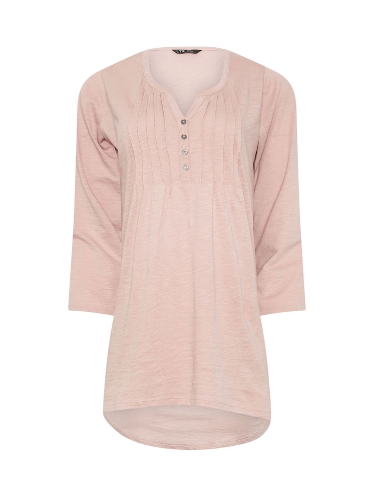 Long Tall Sally Pintuck Henley 100% Cotton Tops 2 Pack - Imagen 8 de 8