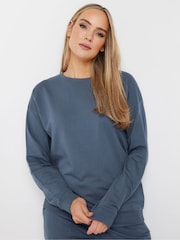 Long Tall Sally Blue Crew Neck Sweatshirt - Image 4 of 6