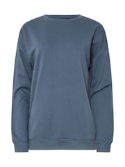 Long Tall Sally Blue Crew Neck Sweatshirt - Image 6 of 6