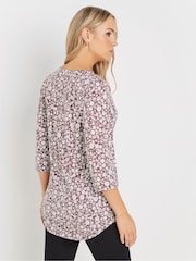Long Tall Sally Pintuck Henley 100% Cotton Tops 2 Pack - Imagen 4 de 8