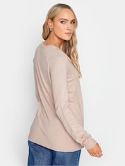 Long Tall Sally Pink Crew Neck Cardigan - Image 4 of 4
