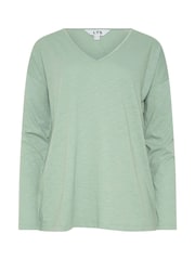 Long Tall Sally Blue V-Neck 100% Cotton T-Shirts 3 Pack - Image 7 of 7