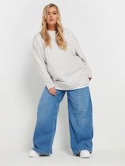 Yours Curve Grey 2-In-1 Jumper - Image 2 of 5