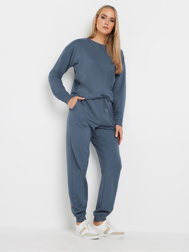 Long Tall Sally Blue Cuffed Joggers - Image 4 of 6