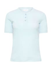 PixieGirl Petite Blue Short Sleeve Waffle Henley 100% Cotton Tops 2 Pack - Image 7 of 8