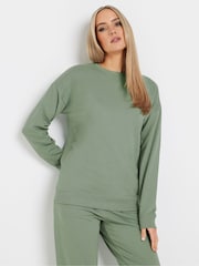Long Tall Sally Green Crew Neck Sweatshirt - Image 1 of 5