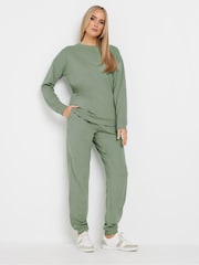 Long Tall Sally Green Crew Neck Sweatshirt - Image 2 of 5