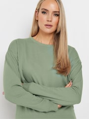 Long Tall Sally Green Crew Neck Sweatshirt - Image 4 of 5