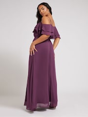 Yours Curve Purple Longline Zip Through Jacket - Image 3 of 5
