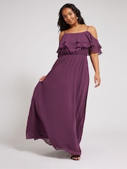 Yours Curve Purple Longline Zip Through Jacket - Image 4 of 5