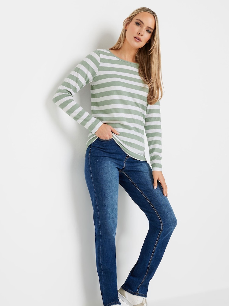 Long Tall Sally Green Sold V-Neck 100% Cotton T-Shirts 2 Pack - Image 2 of 6 Long Tall Sally Green Sold V-Neck 100% Cotton T-Shirts 2 Pack - Image 2 of 6