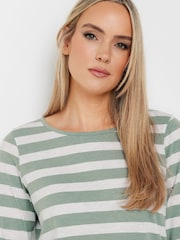 Long Tall Sally Green Sold V-Neck 100% Cotton T-Shirts 2 Pack - Image 4 of 6