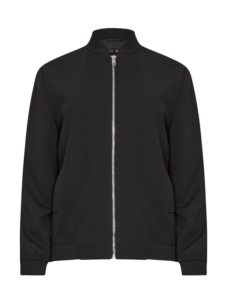 M&Co Black Scuba Crepe Bomber Jacket - Image 4 of 4