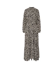 Long Tall Sally Black Leopard Print Long Sleeve Belted Dress - Image 6 of 6