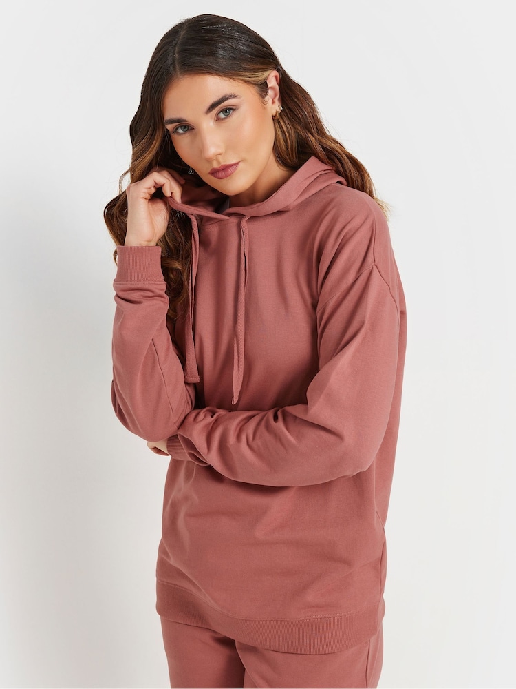 Long Tall Sally Brown Chunky Drawcord Drop Shoulder Hoodie - Image 3 of 6
