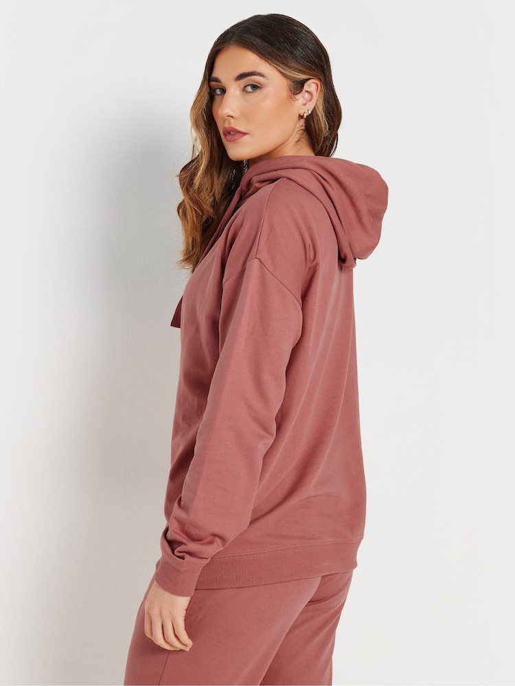 Long Tall Sally Brown Chunky Drawcord Drop Shoulder Hoodie - Image 5 of 6