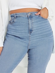 Yours Curve Blue Mom Jeans - Image 4 of 5