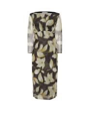 Yours Curve Natural London Mesh Gathered Dress - Image 5 of 5