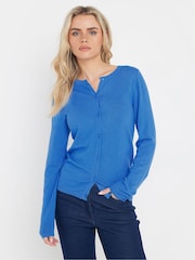 M&Co Blue Button Up Cardigan - Image 1 of 5