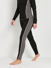 Long Tall Sally Black Active Colour Block Leggings - Image 2 of 5