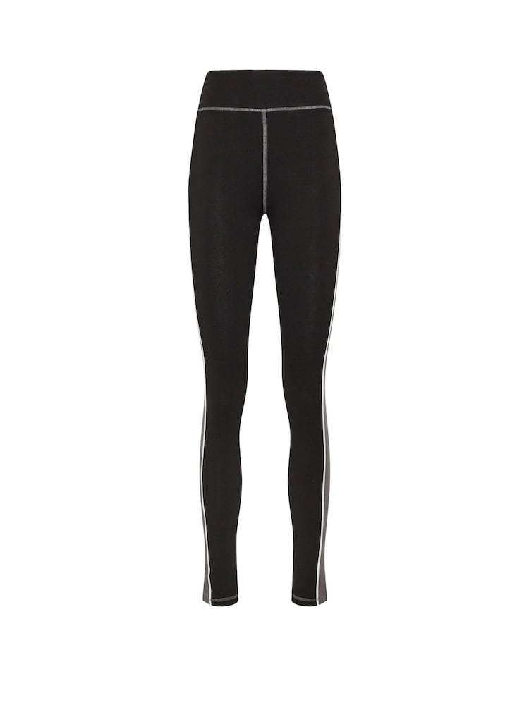 Long Tall Sally Black Active Colour Block Leggings - Image 5 of 5