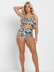 Yours Curve - Bikini-top met zomerspiraalprint - Image 5 of 7
