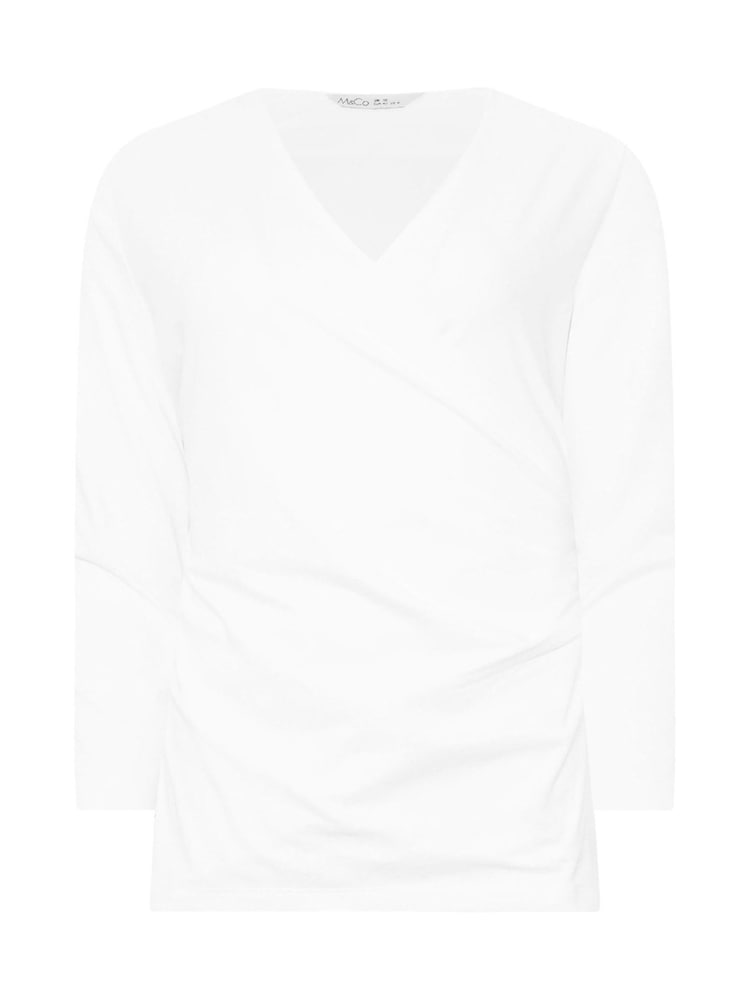 Blanco - M&Co 3/4 Sleeve Wrap Top - Imagen 5 de 5 Blanco - M&Co 3/4 Sleeve Wrap Top - Imagen 5 de 5