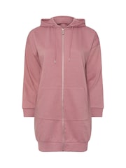 Yours Curve Pink Longline Zip Through Jacket - Image 5 of 5