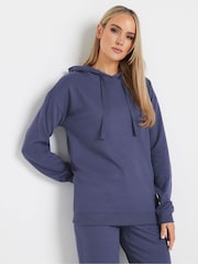 Long Tall Sally Blue Chunky Drawcord Drop Shoulder Hoodie - Image 1 of 5