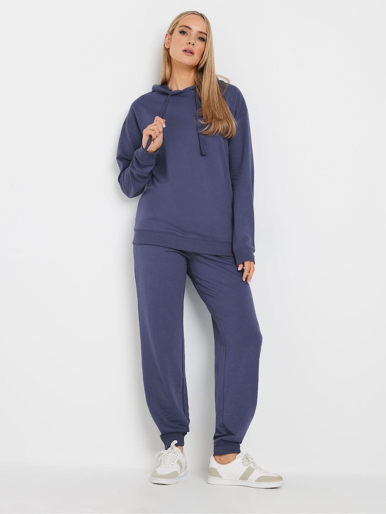 Long Tall Sally Blue Chunky Drawcord Drop Shoulder Hoodie - Image 2 of 5