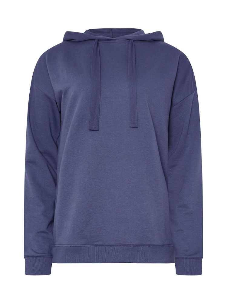 Long Tall Sally Blue Chunky Drawcord Drop Shoulder Hoodie - Image 5 of 5