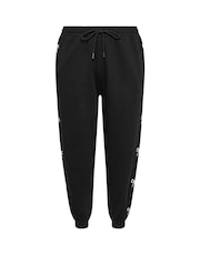 Yours Curve Black Limited Bow Detail Joggers - Image 5 of 5