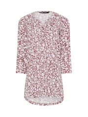 Long Tall Sally Pink Pintuck Henley Top - Image 5 of 5